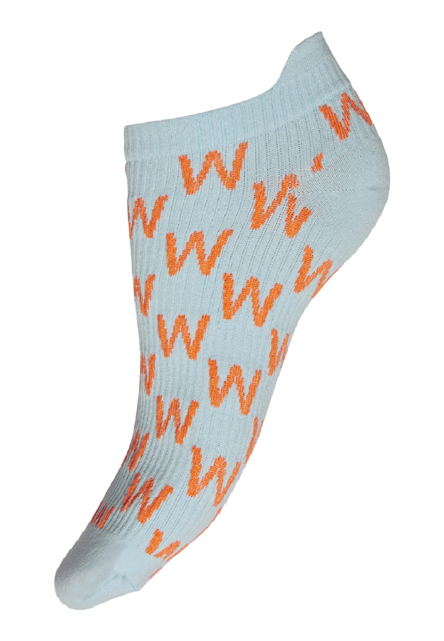 Wolford W Sneaker - Socquettes - Light Aquamarine Orange 6 Wolford W Sneaker - Socquettes - Light Aquamarine Orange – Image 4