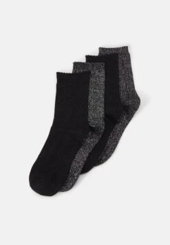 Pieces Pcsebby Glitter Socks 4 Pack - Chaussettes - Black