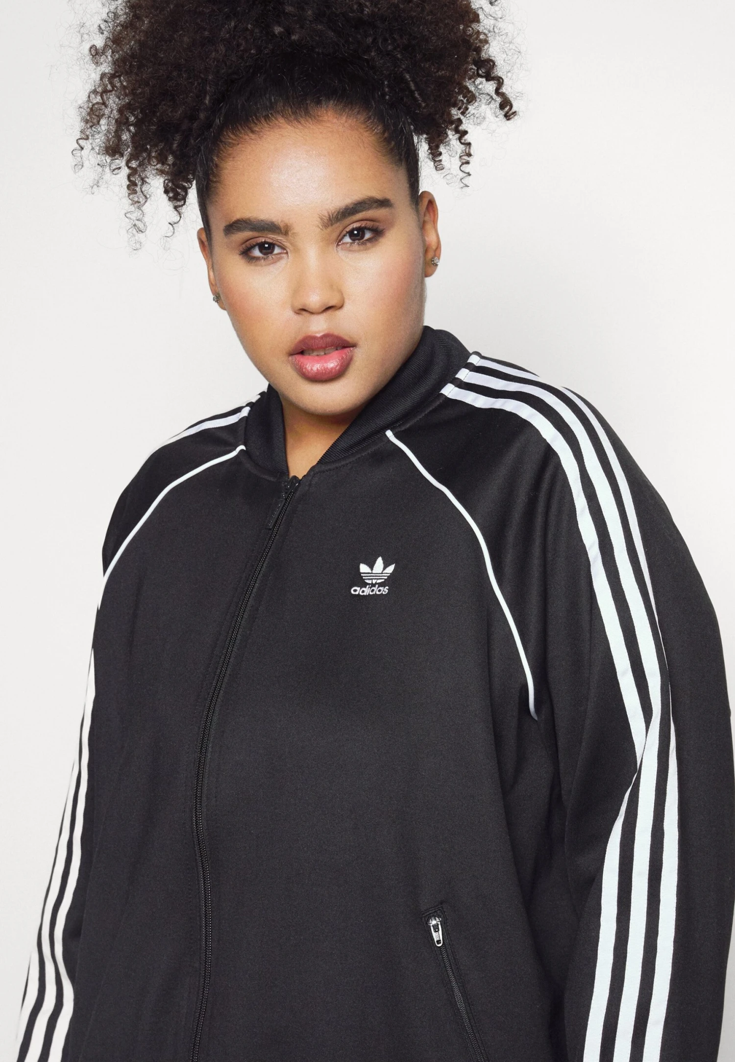 Adidas Originals Tracktop Plus Size - Veste De Survêtement - Black/White 9 Adidas Originals Tracktop Plus Size - Veste De Survêtement - Black/White – Image 7