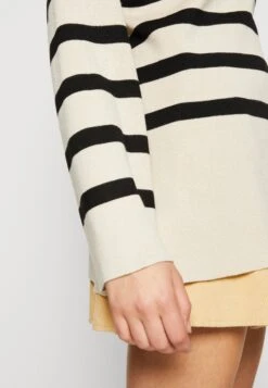 Object Objester L S Zip Noos - Pullover - Sandshell/Black -Next Soldes 85252e5de6ff4e9f82f313fa0ed7b875