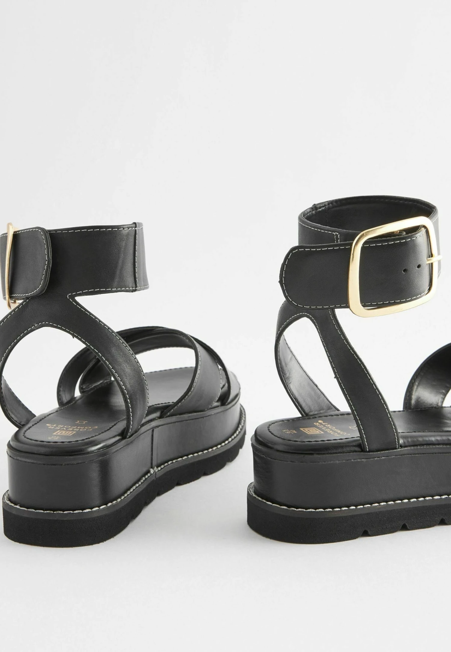 Next Forever Comfort Chunky Buckle Standard - Sandales À Plateforme - Black 4 Next Forever Comfort Chunky Buckle Standard - Sandales À Plateforme - Black – Image 2