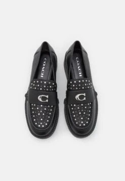 Coach Leela Stud Loafer - Mocassins - Black -Next Soldes 85d4d2805f95431aadffcbb280869bed