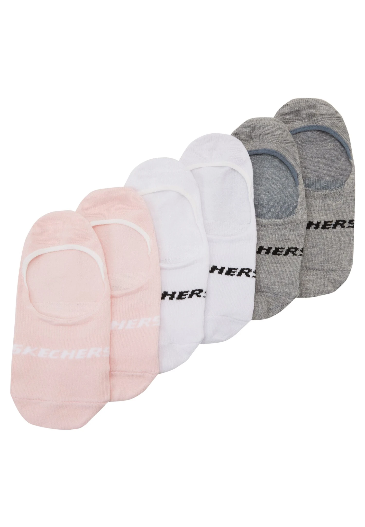 Skechers Basic Footies Ventilation 6Pack - Socquettes - English Rose 4 Skechers Basic Footies Ventilation 6Pack - Socquettes - English Rose – Image 2