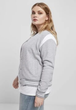 URBAN CLASSICS Sweat Zippé - Grey White -Next Soldes 869dcd47e02c48799268df8cc1c25525