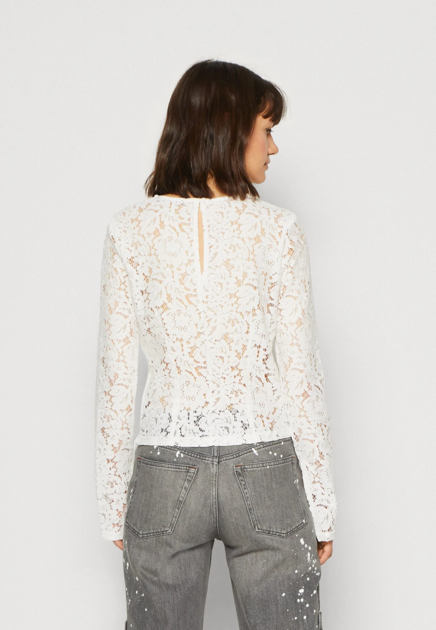 Gina Tricot T-Shirt À Manches Longues - Offwhite 5 Gina Tricot T-Shirt À Manches Longues - Offwhite – Image 3