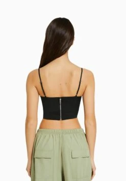 BERSHKA Strappy Corset - Débardeur - Black 10 BERSHKA Strappy Corset - Débardeur - Black -Next Soldes 8821942db00841068ec88394a7269e95