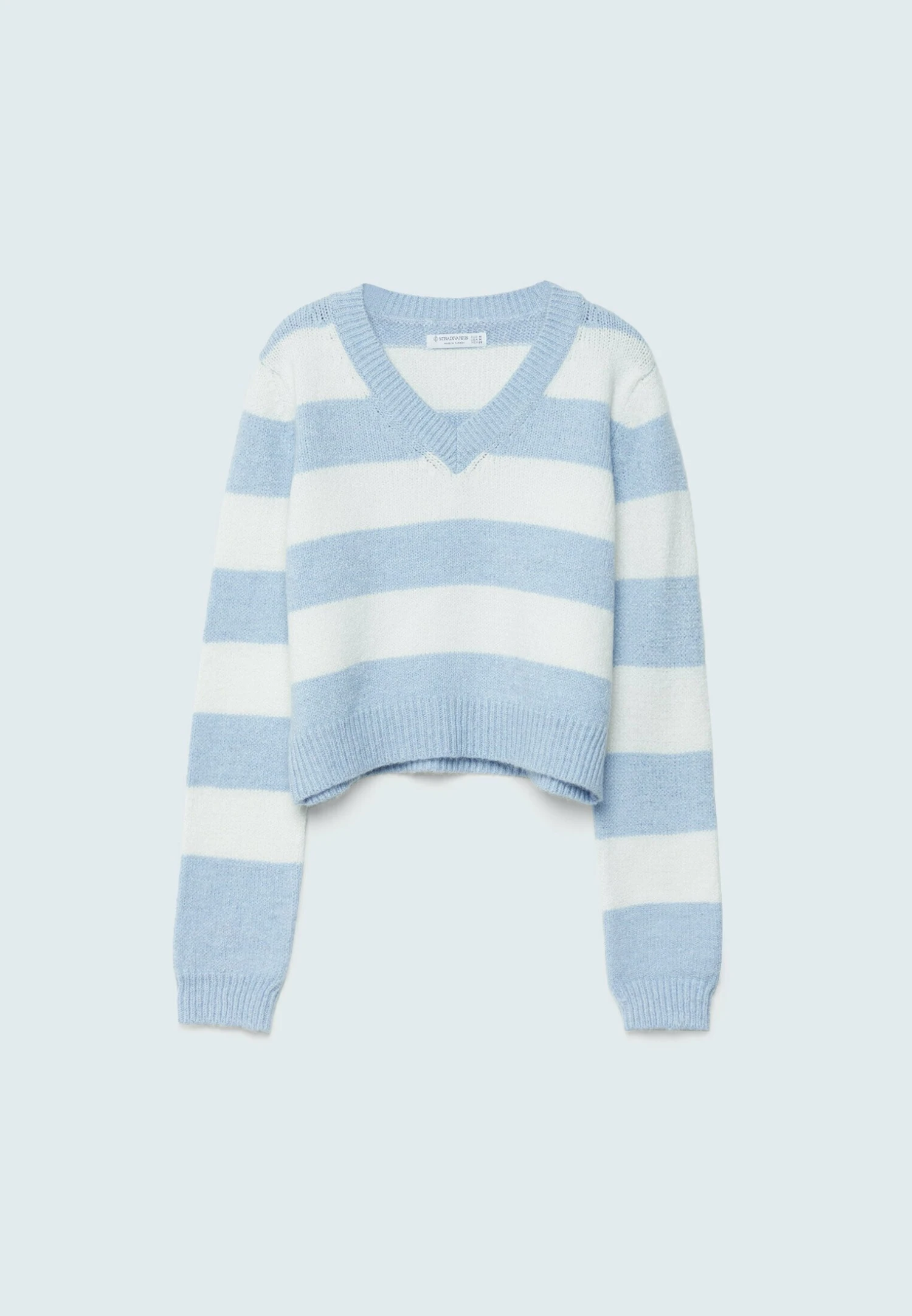 Stradivarius Mit Streifen - Pullover - Light Blue 9 Stradivarius Mit Streifen - Pullover - Light Blue – Image 7