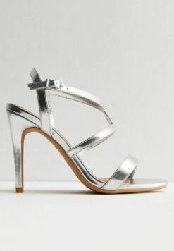 New Look Twist Strap Stiletto - Sandales À Talons Hauts - Silver 11 New Look Twist Strap Stiletto - Sandales À Talons Hauts - Silver -Next Soldes 8a8ad29033394cefa5b3cfbff02932b3