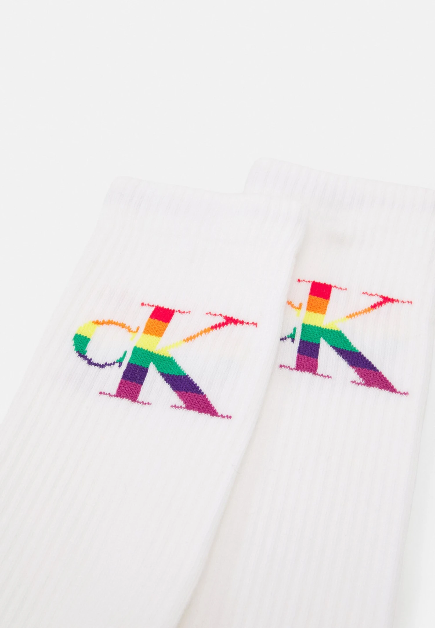 CALVIN KLEIN UNDERWEAR Pride 2 Pack Unisex - Chaussettes - White 4 CALVIN KLEIN UNDERWEAR Pride 2 Pack Unisex - Chaussettes - White – Image 2