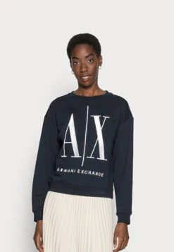 Armani Exchange Felpa - Sweatshirt - Navy