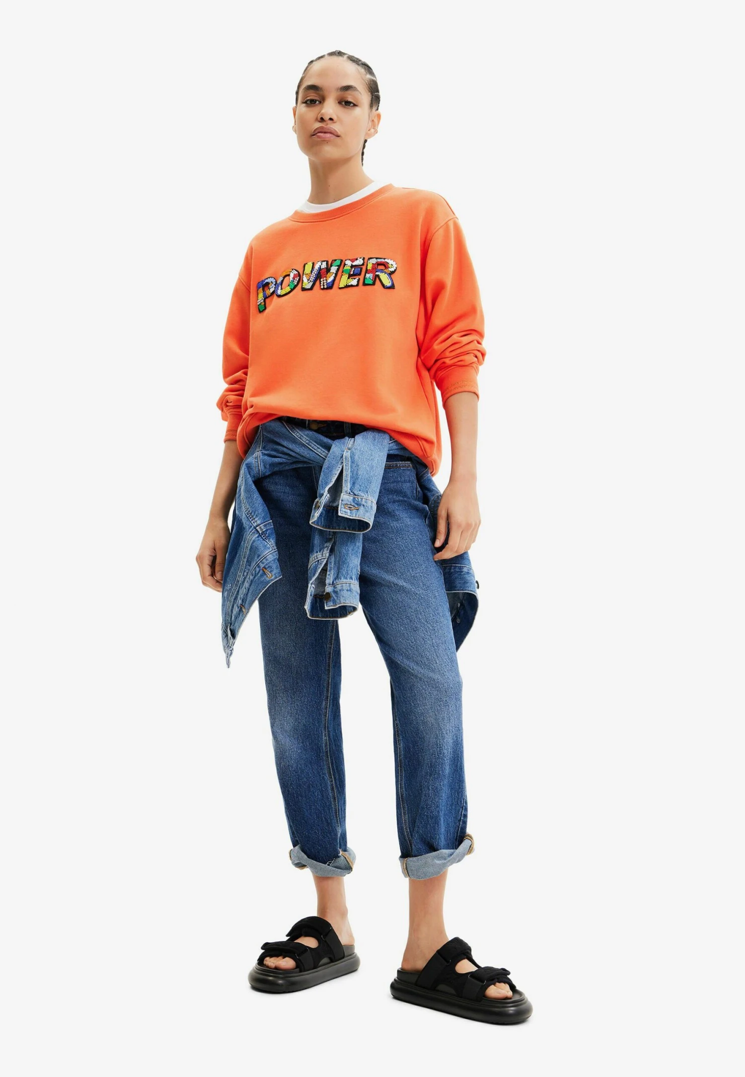 Desigual Power Patch - Sweatshirt - Red 4 Desigual Power Patch - Sweatshirt - Red – Image 2