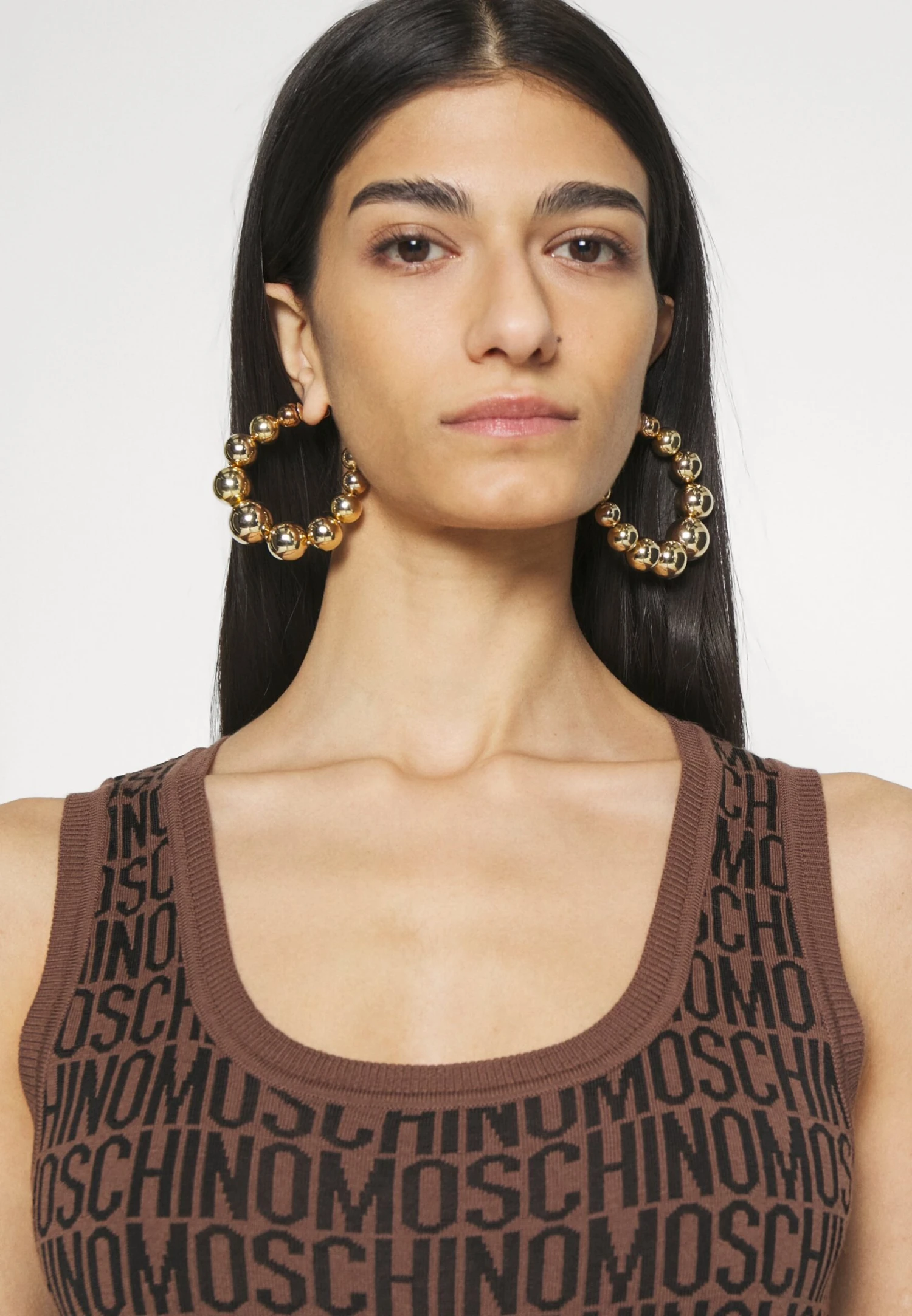 MOSCHINO Robe Pull - Fantasy Brown 8 MOSCHINO Robe Pull - Fantasy Brown – Image 6