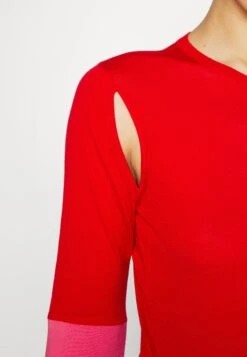 Victoria Beckham Crew Neck Bodysuit - T-Shirt À Manches Longues - Red -Next Soldes 8e1163af3cf442f683500eb2b7b61410
