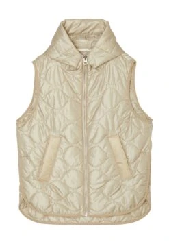 Marc O'Polo Onion Quilting Padded Side Slits Fixed Hood Patch - Veste Sans Manches - Jonesboro Cream -Next Soldes 8fab8c2ce9904862bd3a5701177ac8de