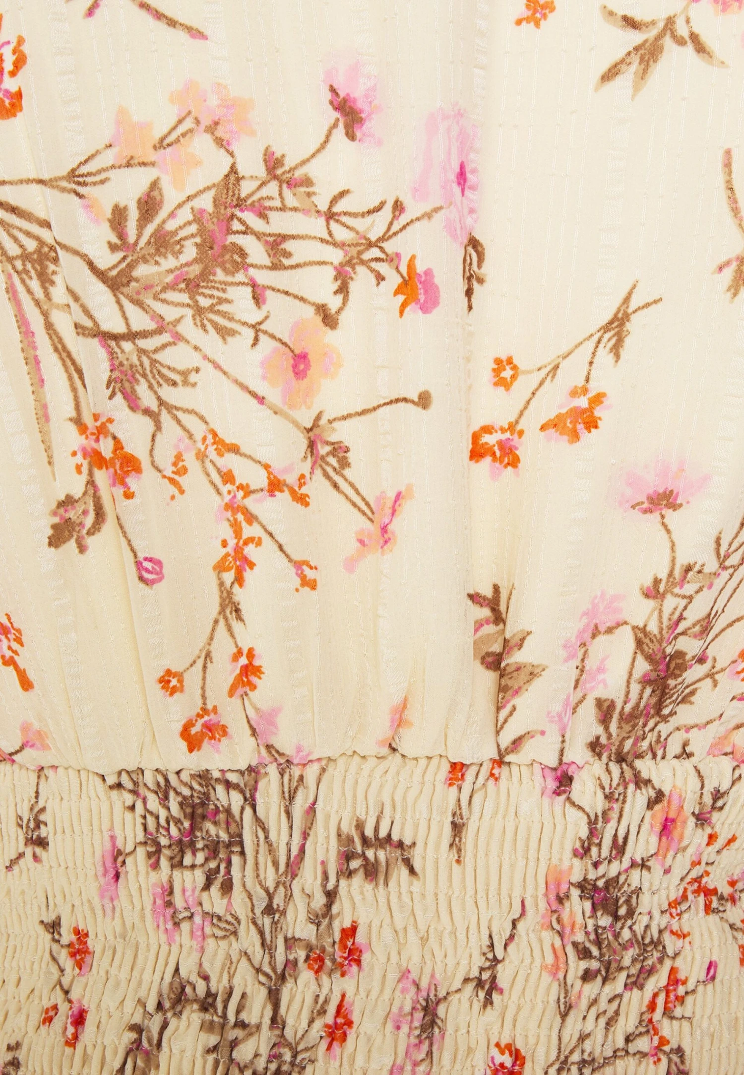 Vero Moda Vmrosa V Neck Smock - T-Shirt À Manches Longues - Creme Brulee Pink Yarrow 5 Vero Moda Vmrosa V Neck Smock - T-Shirt À Manches Longues - Creme Brulee Pink Yarrow – Image 3