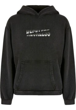 Reckless Acid Washed Oversized - Sweat À Capuche - Black