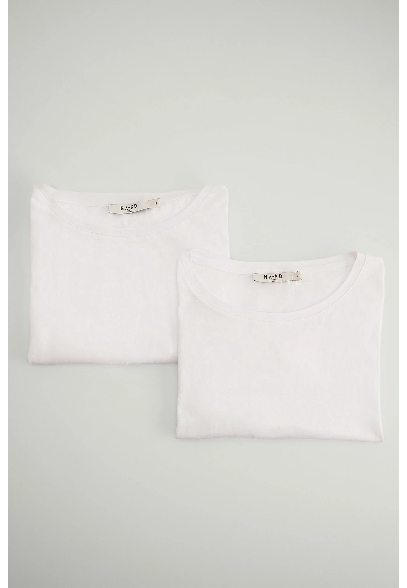 NA-KD 2 Pack Organic Oversized Tee - T-Shirt Basique - White/White 5 NA-KD 2 Pack Organic Oversized Tee - T-Shirt Basique - White/White – Image 3