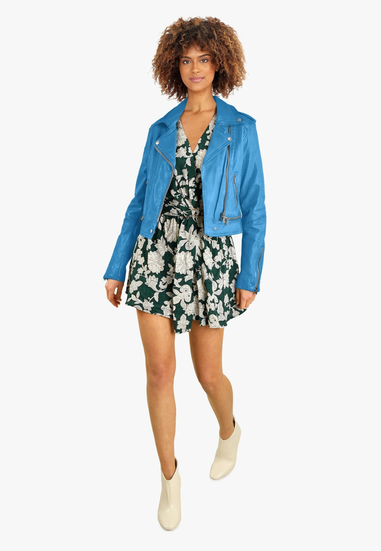 Oakwood Kyoto - Veste En Cuir - Blue 4 Oakwood Kyoto - Veste En Cuir - Blue – Image 2