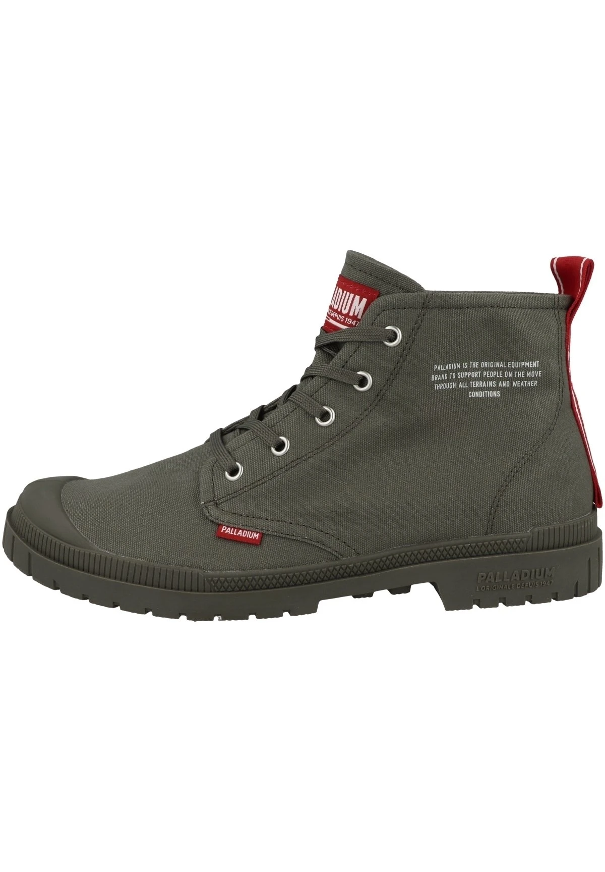 Palladium Pampa Dare Flannel - Bottines À Lacets - Olive Night 3 Palladium Pampa Dare Flannel - Bottines À Lacets - Olive Night