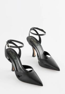 Next Signature Leather Point Toe Cut-Out Detail Standard - Escarpins À Talons Hauts - Black -Next Soldes 926e83de75db4d28be8fcee07379fd83