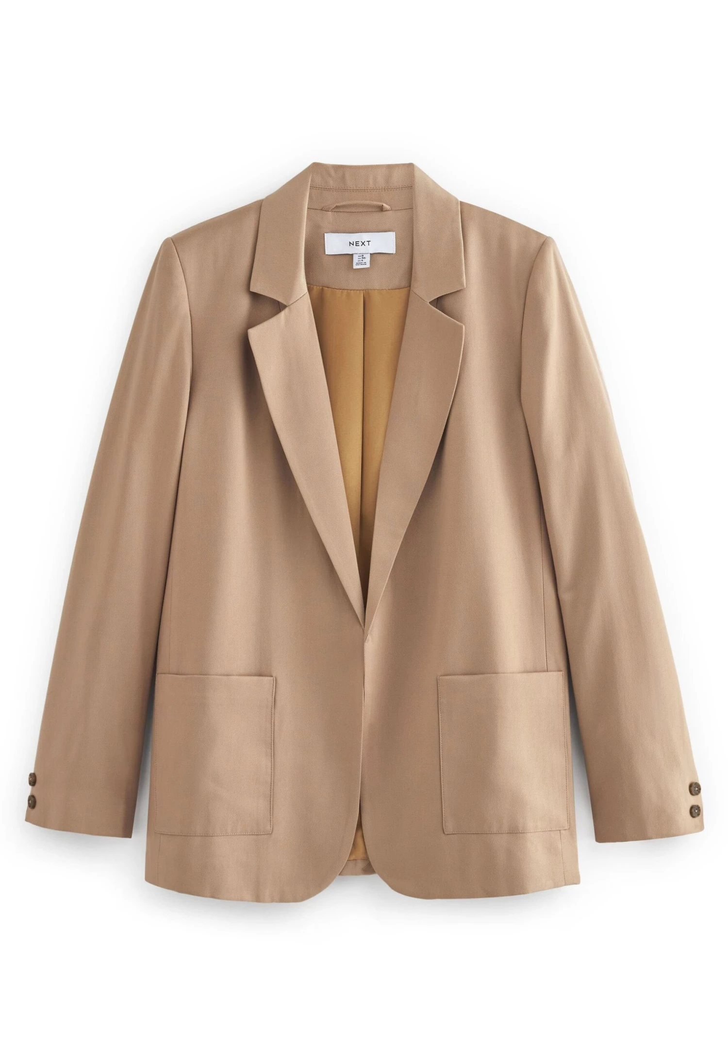 Next Sheen Standard - Manteau Court - Taupe Brown 5 Next Sheen Standard - Manteau Court - Taupe Brown – Image 3