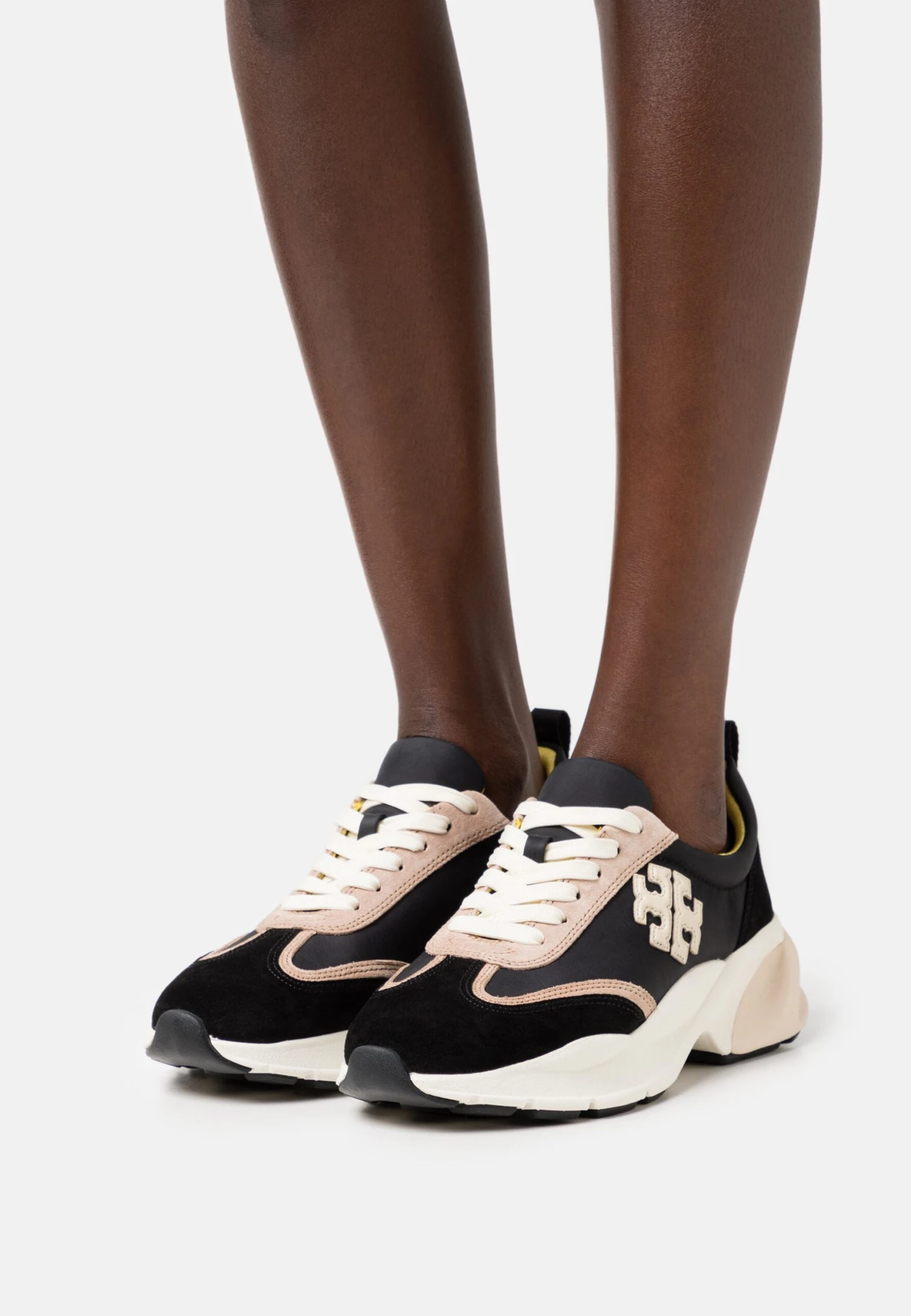 Tory Burch Good Luck Trainer - Baskets Basses - Black/Cream 3 Tory Burch Good Luck Trainer - Baskets Basses - Black/Cream