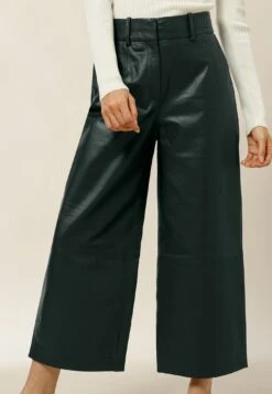 IVY OAK Lila - Pantalon En Cuir - Iris Leaf