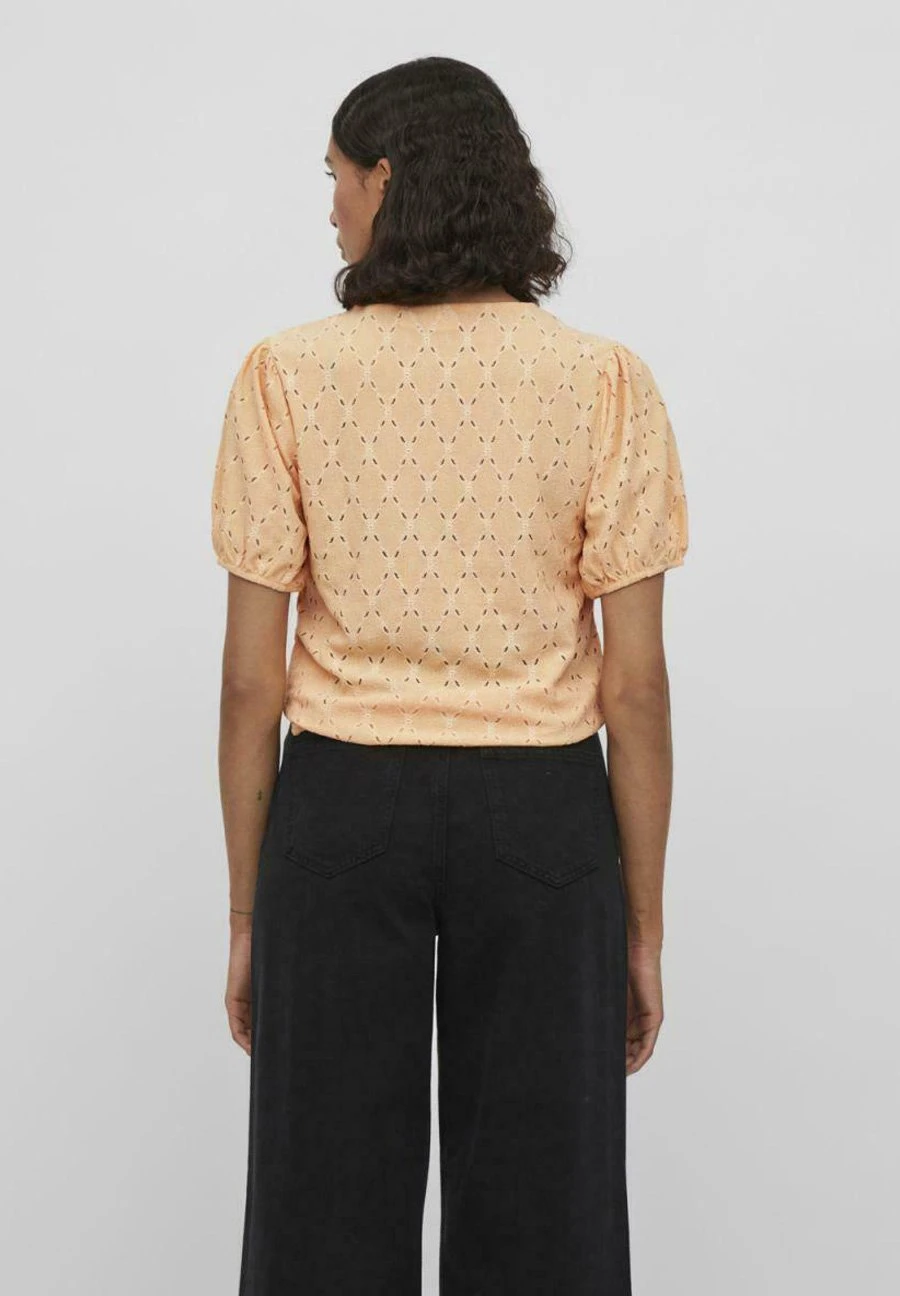 Vila Blouse - Apricot Ice 4 Vila Blouse - Apricot Ice – Image 2