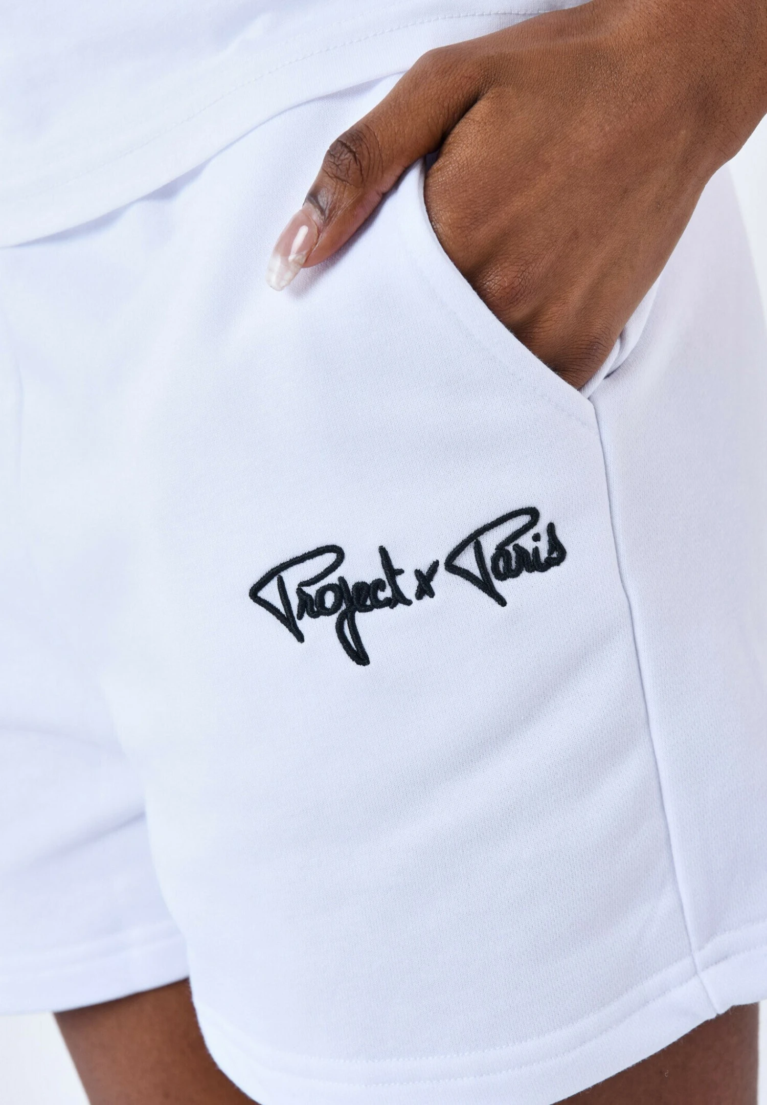 Basic Broderie Logo - Pantalon De Survêtement - Blanc 7 Basic Broderie Logo - Pantalon De Survêtement - Blanc – Image 5