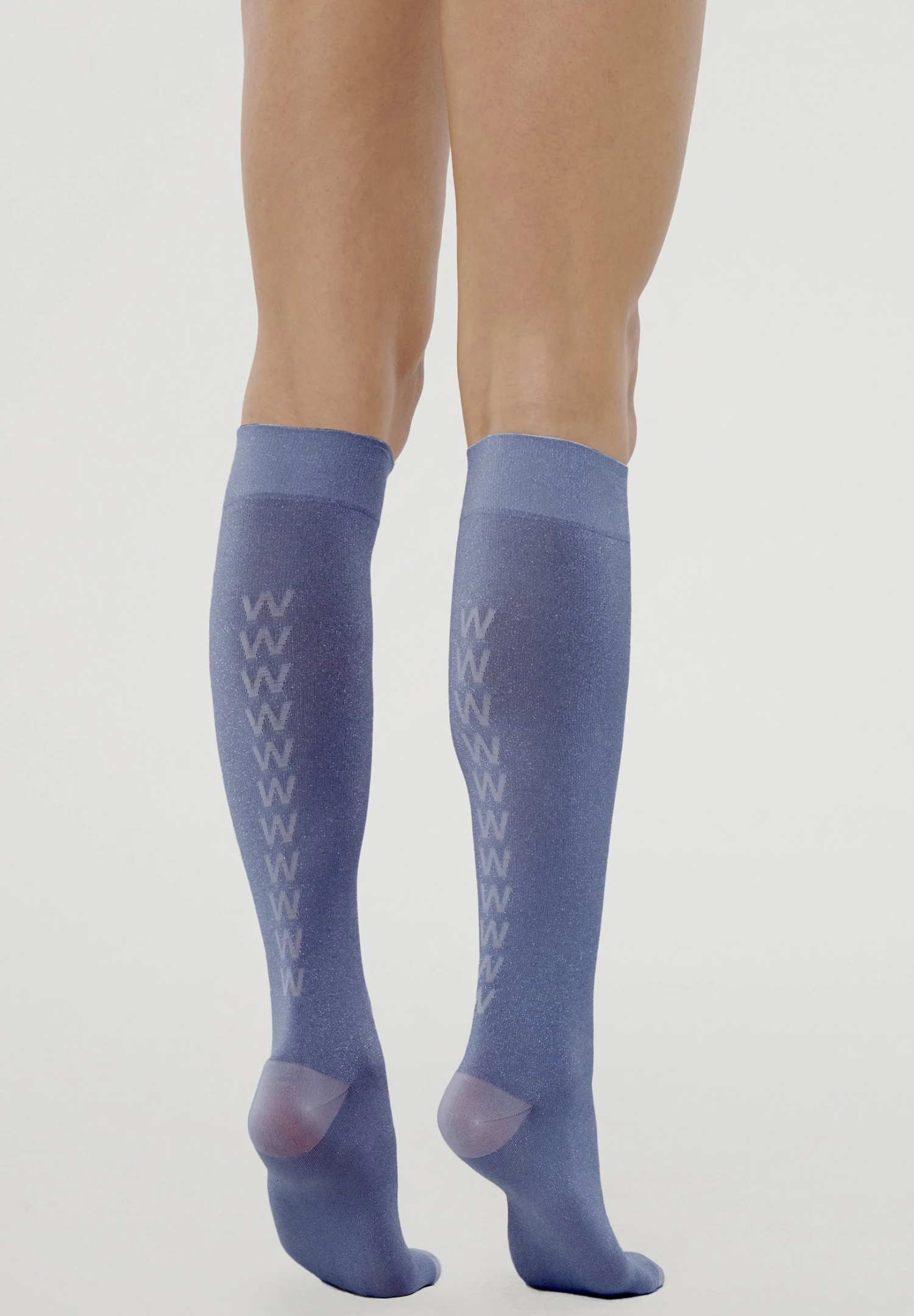 Wolford Metallic Support - Chaussettes Hautes - Ultra Violet/Silver 4 Wolford Metallic Support - Chaussettes Hautes - Ultra Violet/Silver – Image 2