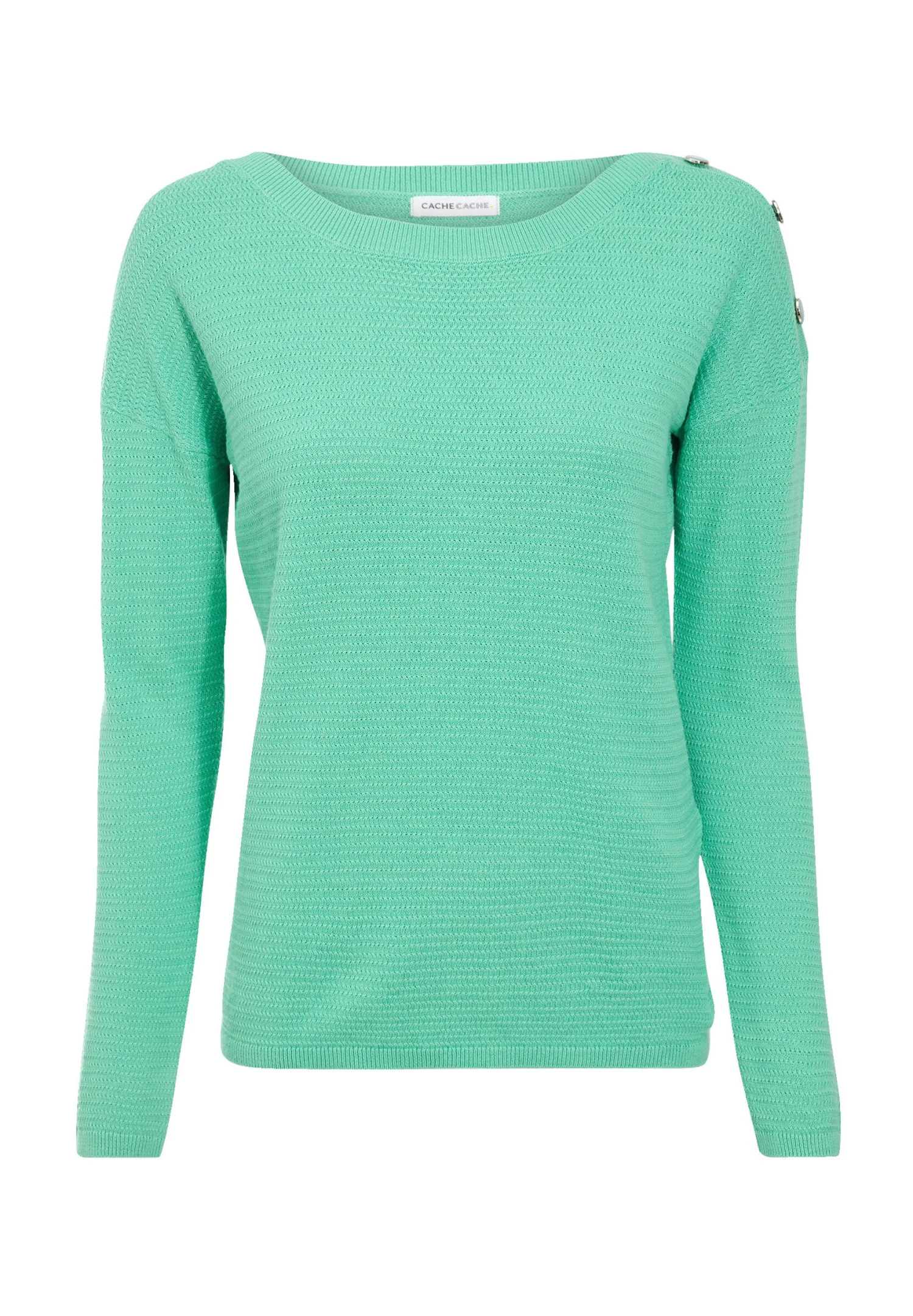 Mit Knöpfen - Pullover - Vert Fluo 7 Mit Knöpfen - Pullover - Vert Fluo – Image 5