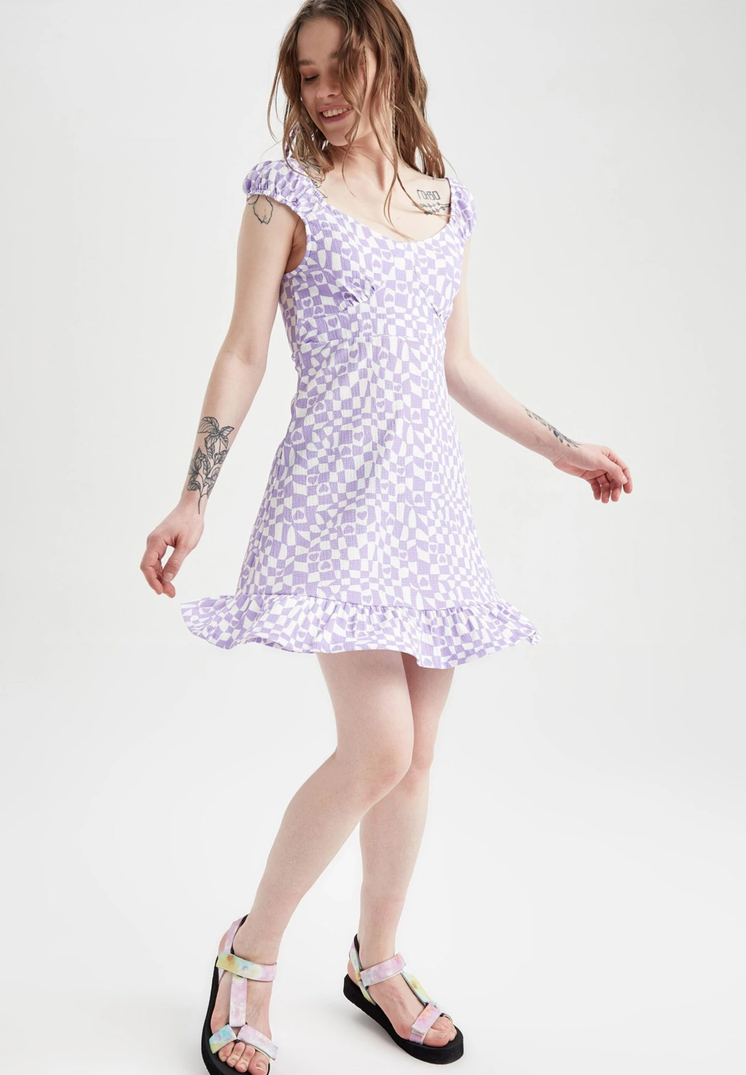 DeFacto Robe De Jour - Purple 4 DeFacto Robe De Jour - Purple – Image 2