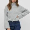 Vila Virolfie - Pullover - Light Grey Melange -Next Soldes 96f8398321af4007b1f49bbbff448a2c