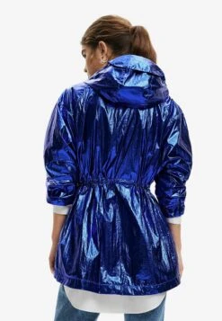 Desigual Metallic Hooded - Parka - Blue 9 Desigual Metallic Hooded - Parka - Blue -Next Soldes 97c4dc0ede0d454584ed91e79be596bc