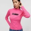 Karl Lagerfeld Jeans Lslv Mock Neck - Pullover - Shocking Pink 1 Karl Lagerfeld Jeans Lslv Mock Neck - Pullover - Shocking Pink -Next Soldes 9850078d53a14b2791a0e42bfddb212d