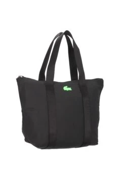 Lacoste Jeanne - Sac À Main - Noir Vert Fluo -Next Soldes 986120fb83af4ee99156a3878094bc67