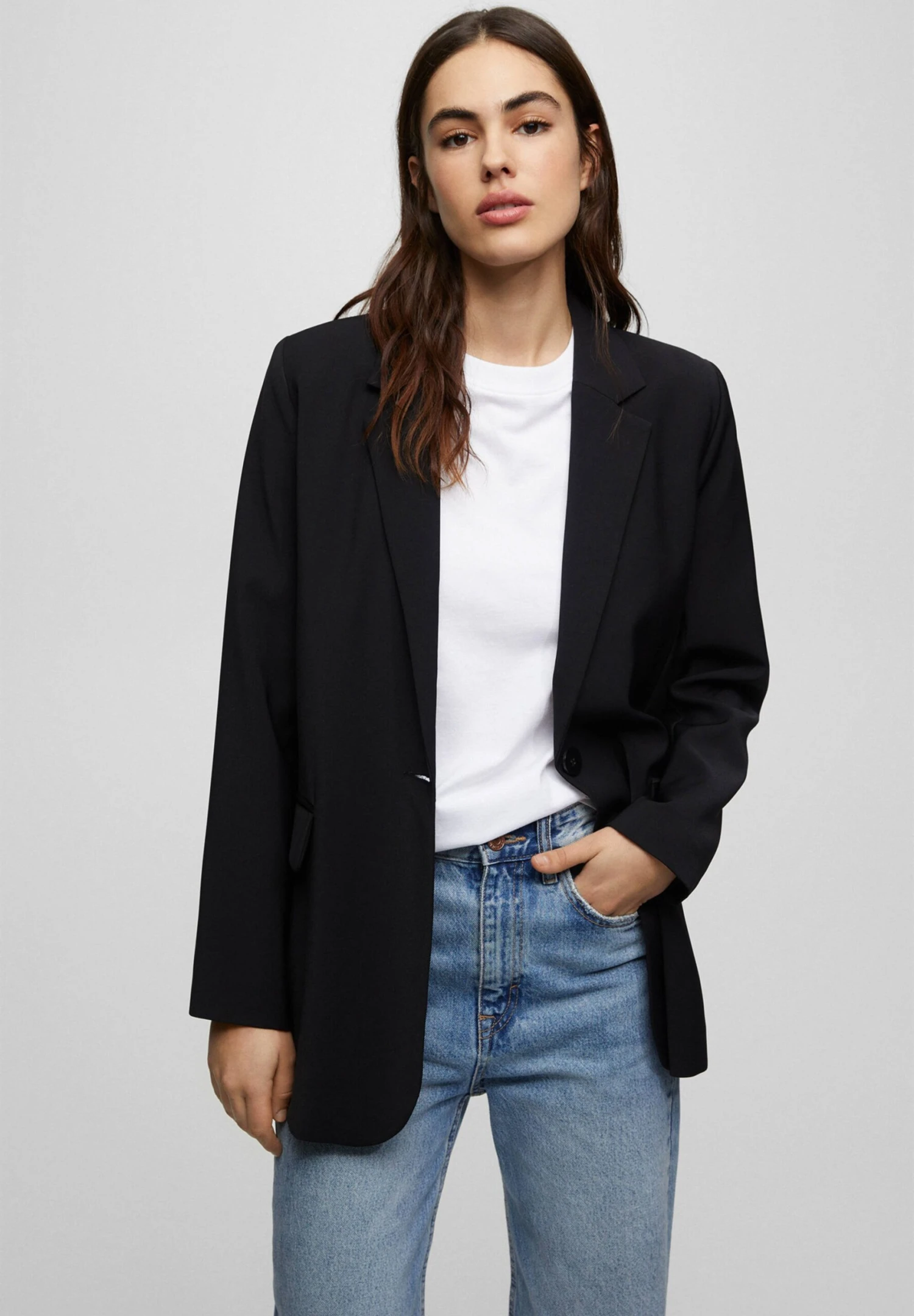 PULL & BEAR Basic Coloured - Blazer - Black 3 PULL & BEAR Basic Coloured - Blazer - Black