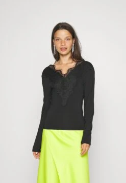 Pieces Petite Pcilu - T-Shirt À Manches Longues - Black