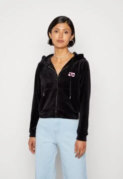 Juicy Couture Track Jacket With Bubble Graphic - Sweat Zippé - Black