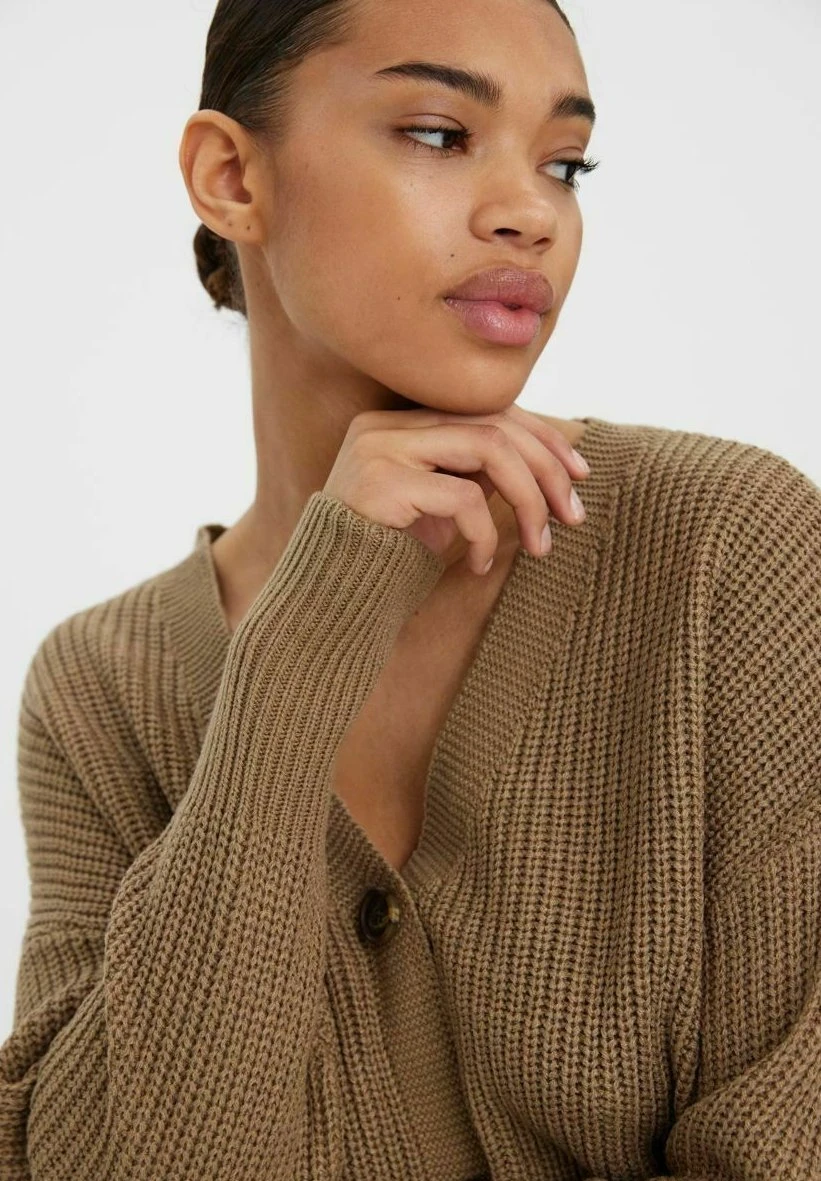 Vero Moda Vmlea Ls V Neck Cuff Noos - Gilet - Sepia Tint 6 Vero Moda Vmlea Ls V Neck Cuff Noos - Gilet - Sepia Tint – Image 4