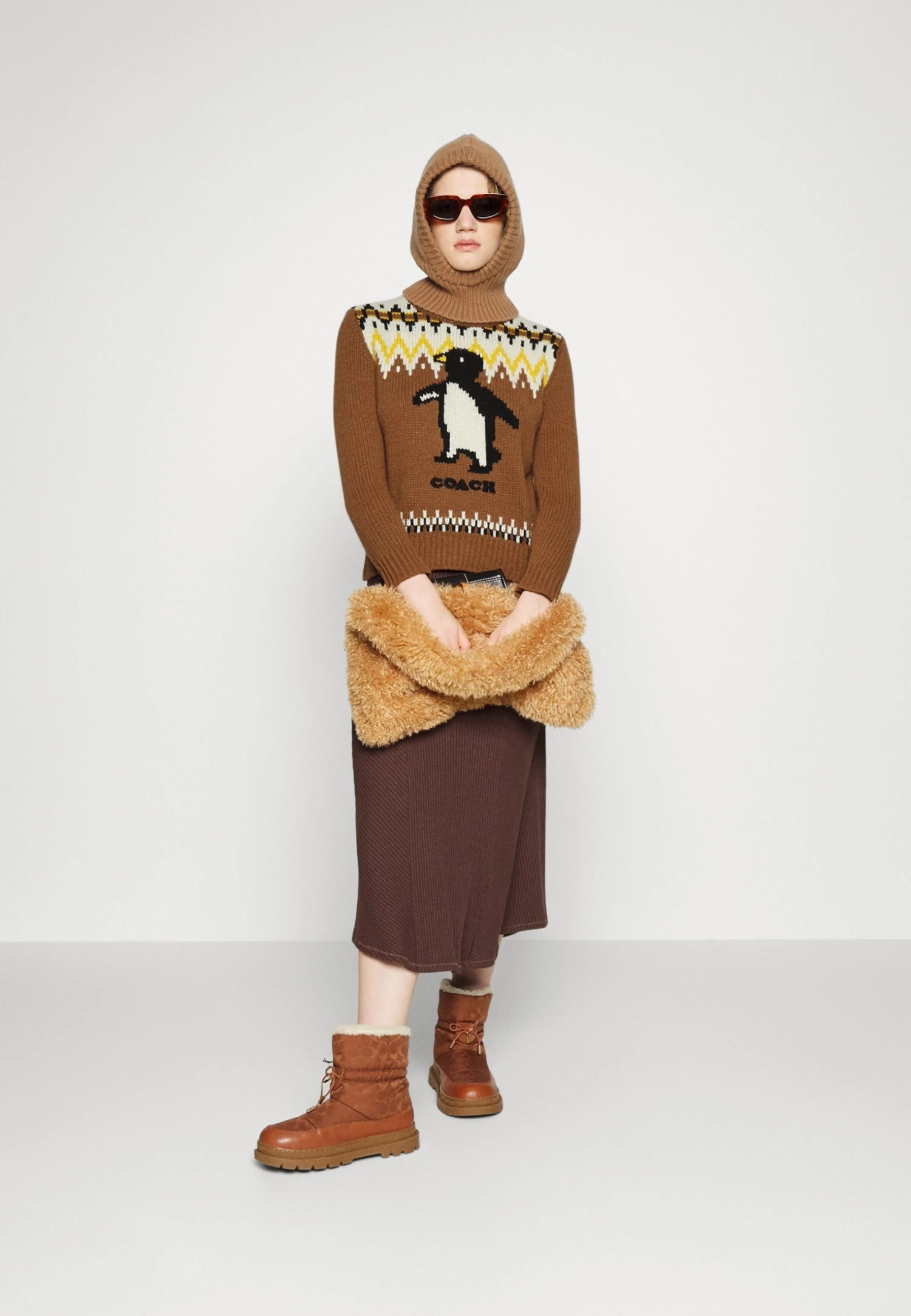 Coach Intarsia Ski Sweater - Pullover - Saddle 4 Coach Intarsia Ski Sweater - Pullover - Saddle â Image 2