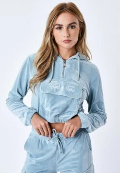 Signature - Sweat À Capuche - Bleu Gris