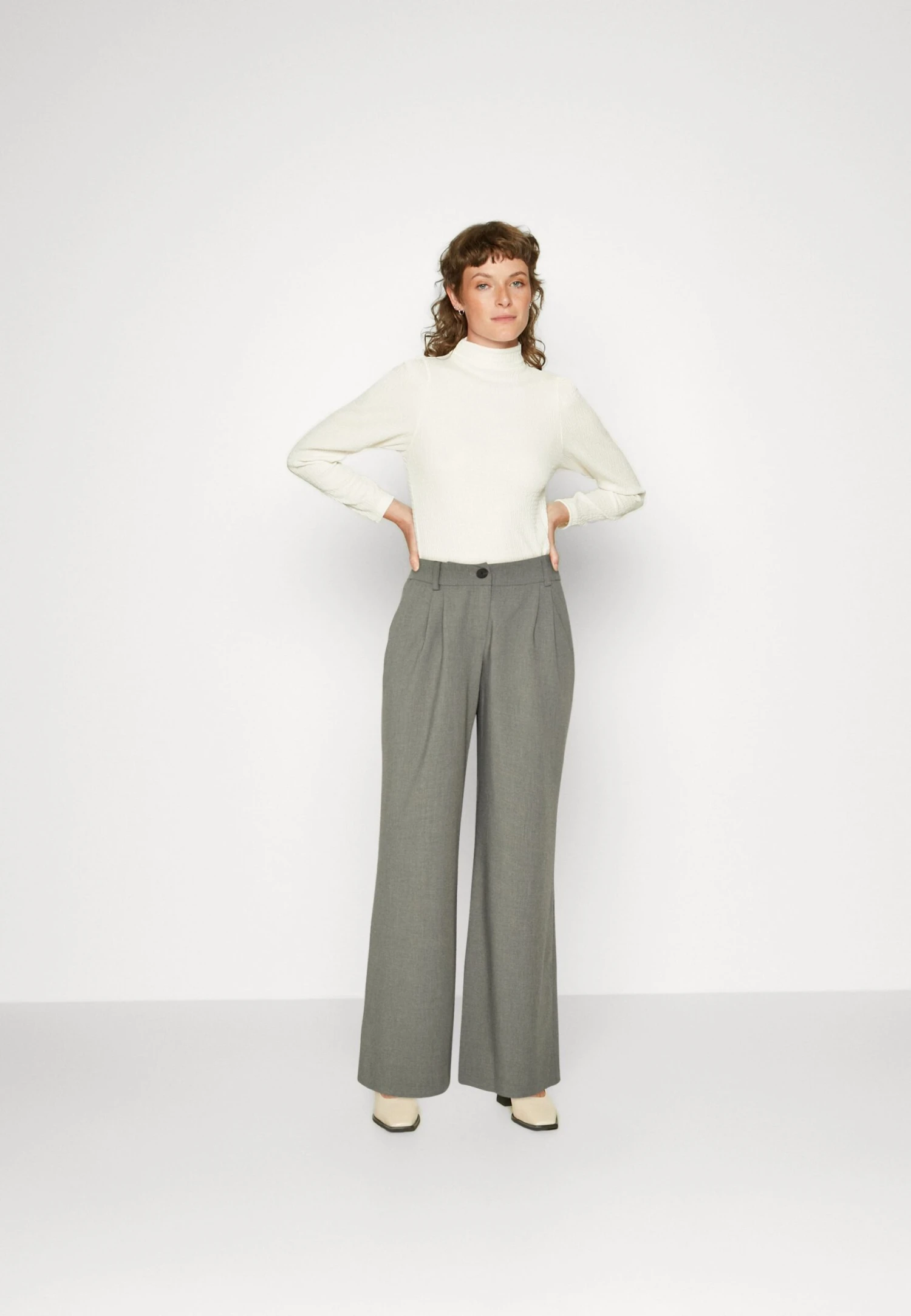 Modström Benny Pants - Pantalon Classique - Grey Melange 4 Modström Benny Pants - Pantalon Classique - Grey Melange – Image 2