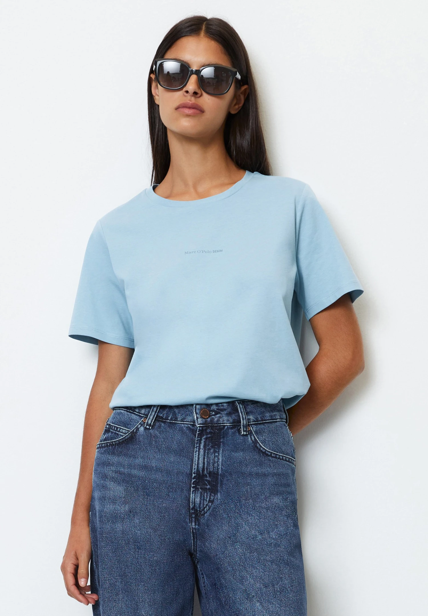 Marc O'Polo DENIM T-Shirt Basique - Fresco Blue 3 Marc O'Polo DENIM T-Shirt Basique - Fresco Blue