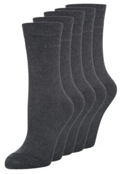 ESPRIT Solid 5-Pack Sustainable Cotton-Mix - Chaussettes - Anthracite