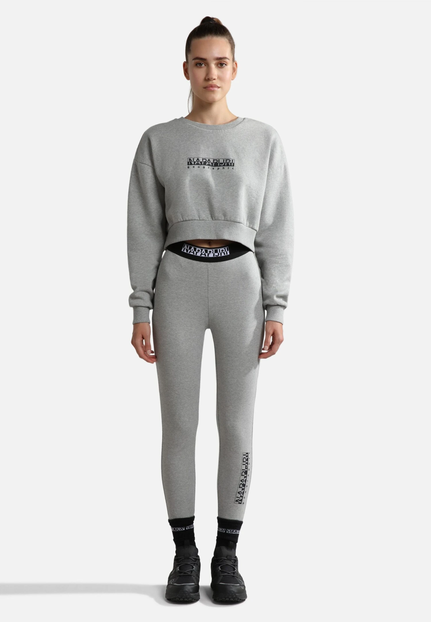 Napapijri M-Box - Legging - Medium Grey Melange 4 Napapijri M-Box - Legging - Medium Grey Melange – Image 2