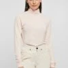 URBAN CLASSICS Turtleneck Longsleeve - T-Shirt À Manches Longues - Pink