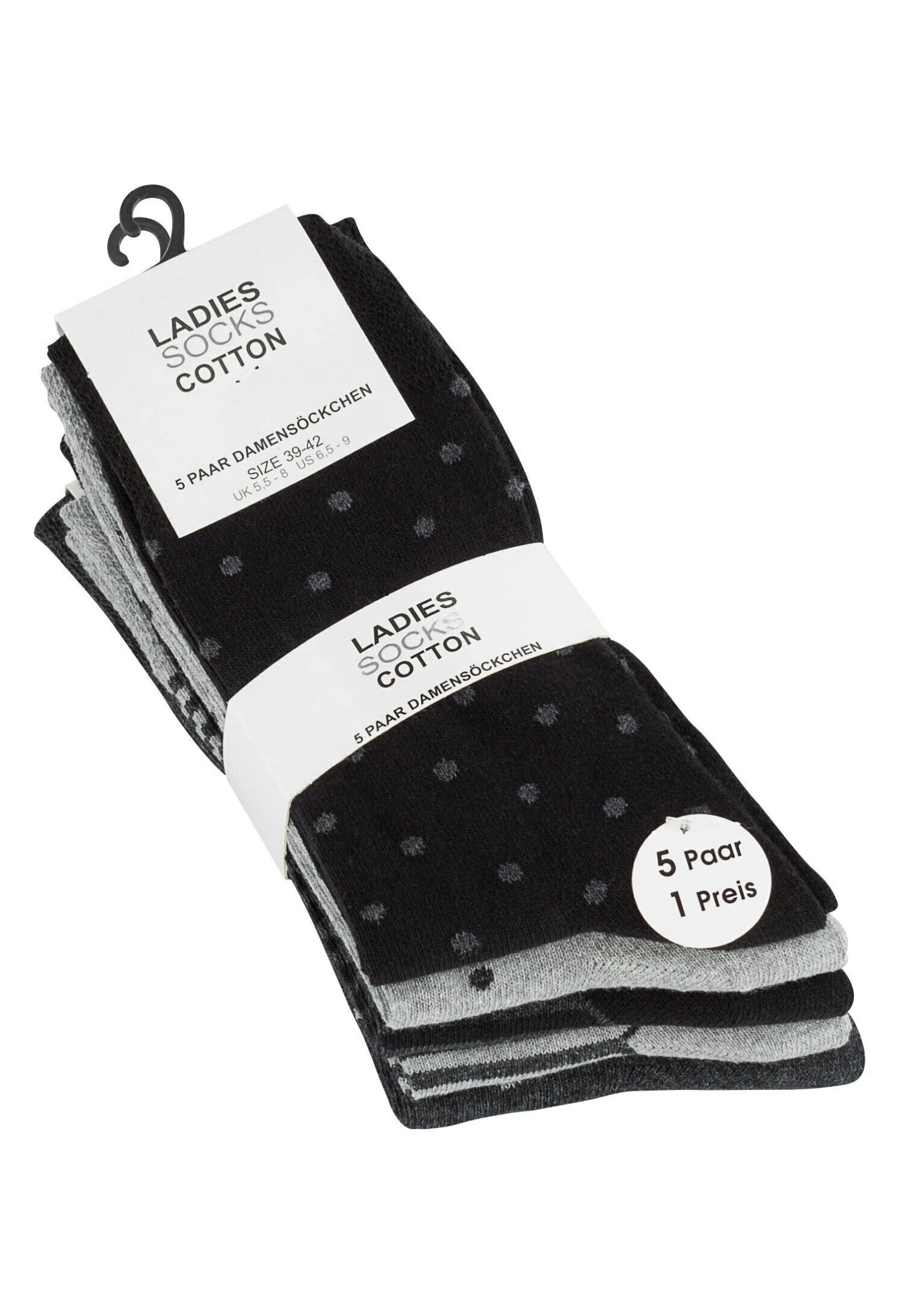 Dot´S And Stripes - Chaussettes - Grau-Anthrazit-Schwarz 10 Dot´S And Stripes - Chaussettes - Grau-Anthrazit-Schwarz – Image 8