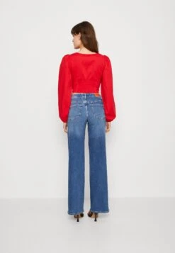 Gina Tricot Gry Blouse - T-Shirt À Manches Longues - Ribbon Red -Next Soldes 9ec298e5f9d941a89a490e2ad5444b06