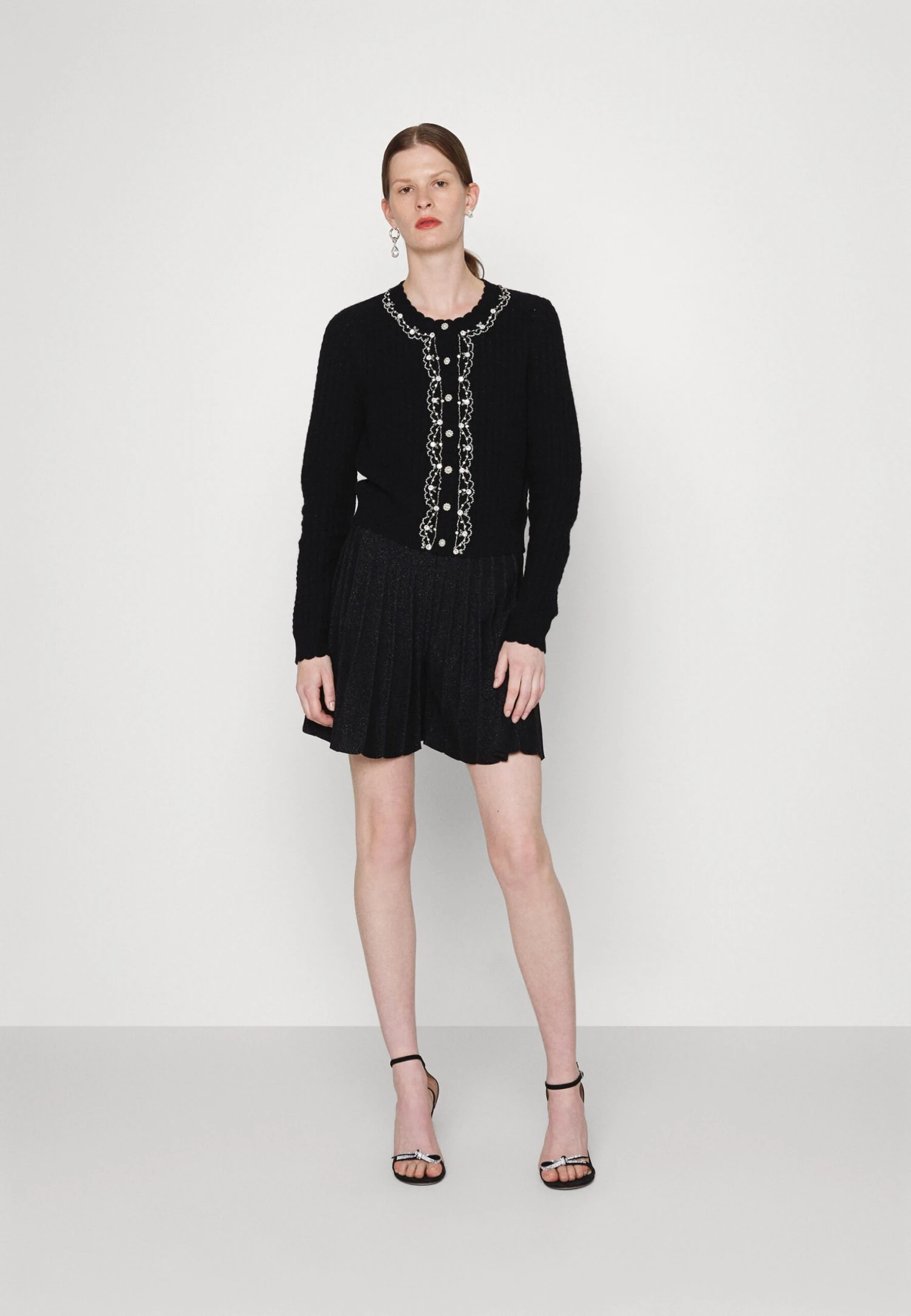 Needle & Thread Border Short Cardigan - Gilet - Black 4 Needle & Thread Border Short Cardigan - Gilet - Black – Image 2